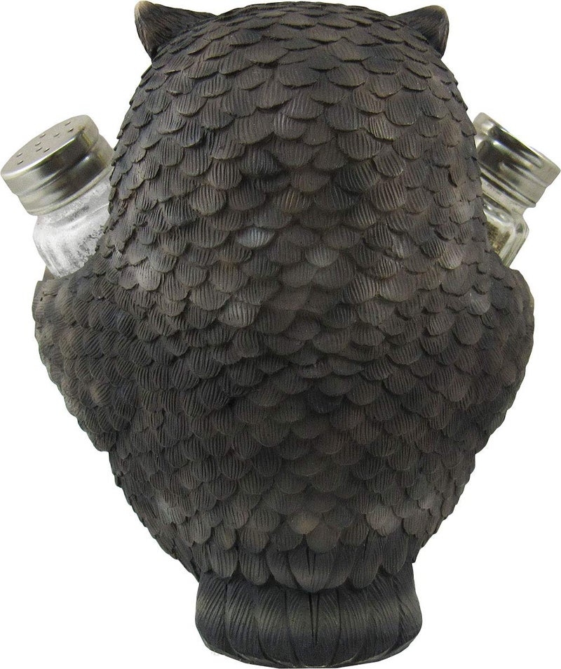 DWK Animal Holder with Salt And Pepper Shaker Set (3 Piece) | Kitchen DÃ©cor and Accessories | Salt and Pepper Shakers | Home DÃ©cor | Home Decorationsâ€¦ (Owl) - Image 4